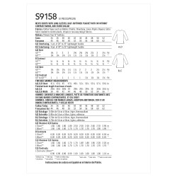 Herre T-shirt snitmønster 9158 Simplicity