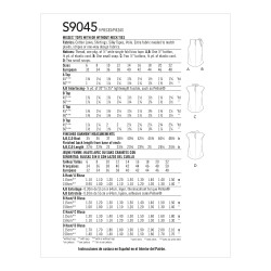 Bluse snitmønster 9045 Simplicity