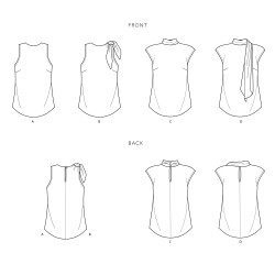 Bluse snitmønster 9045 Simplicity