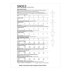 Babytøj Jumpsuit og hue/hætte snitmønster 9053 Simplicity