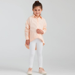 Pigetøj Storskjorte og leggings snitmønster 9054 Simplicity