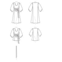 Kjole og tunika også plusmode  snitmønster 9098 Simplicity