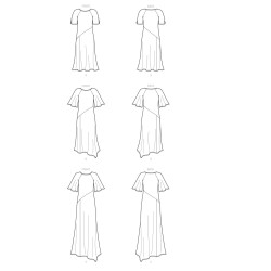 Kjole  også plusmode  snitmønster 9099 Simplicity