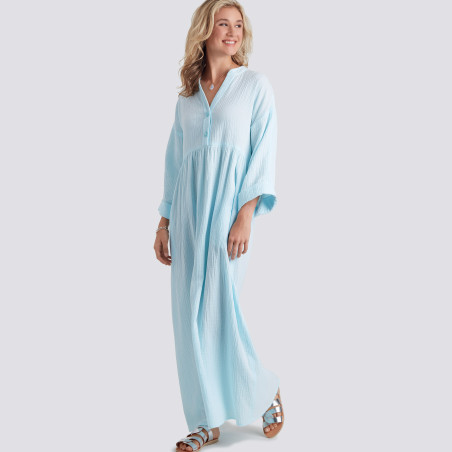 Kaftan m/knapper også plusmode  snitmønster 9102 Simplicity
