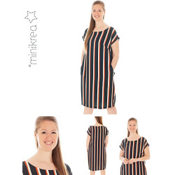 Løs Midi kjole Minikrea 70060 snitmønster også plusmode