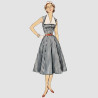 Vintage 1950´Kjole  også plusmode snitmønster 9105 Simplicity