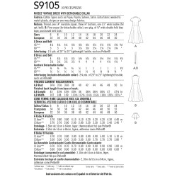 Vintage 1950´Kjole  også plusmode snitmønster 9105 Simplicity