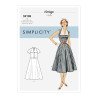 Vintage 1950´Kjole  også plusmode snitmønster 9105 Simplicity