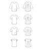Løs Bluse snitmønster 9107 Simplicity