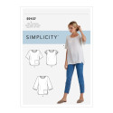 Løs Bluse snitmønster 9107 Simplicity