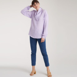 Bluse m/tørklæde snitmønster 9108 Simplicity