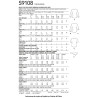Bluse m/tørklæde snitmønster 9108 Simplicity