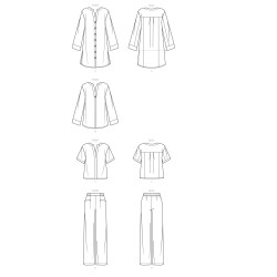 Tunika og bukser også plusmode snitmønster easy 9113 Simplicity