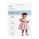Babykjole og hårbånd snitmønster easy 9117 Simplicity