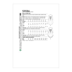  Viktoriansk frakke  voksen kostume snitmønster 9086 Simplicity