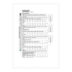Herre vest voksen kostume snitmønster 9087 Simplicity