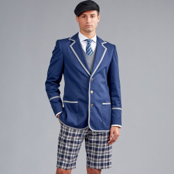 Engelsk skoleuniform kostume voksen snitmønster 9094 Simplicity