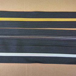 6mm spiral lynlås  i metermål, i sølv, gul guld, eller gunmetal