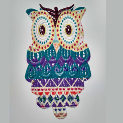 Stor hæklet Ugle  28x16 cm