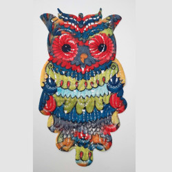 Stor hæklet Ugle  28x16 cm