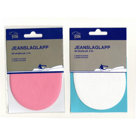 Raparationslapper  Denim  2 stk.pr.kort 9x11 cm