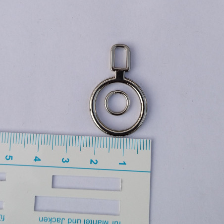Ring lynlås vedhæng Ø 21 mm
