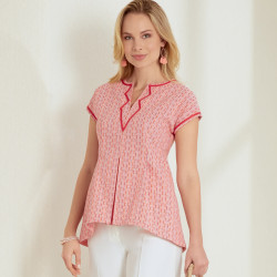 Bluse V-udskæring snitmønster New Look 6672