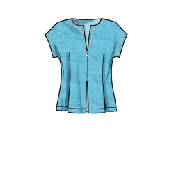 Bluse V-udskæring snitmønster New Look 6672