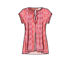 Bluse V-udskæring snitmønster New Look 6672