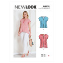 Bluse V-udskæring snitmønster New Look 6672