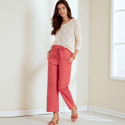 Bukser  og shorts m/høj talje snirmønster New Look 6674