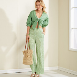 Bukser og kort jakke snitmønster New Look 6677