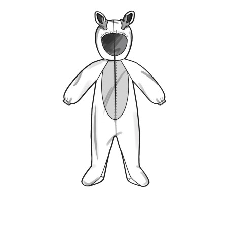 Heldragt Baby kostume snitmønster 9159