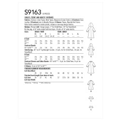 Unisex kostume snitmønster 9163