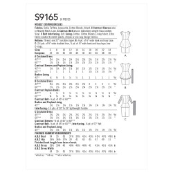 Voksen kostume Kjole m/peplum Simplicity snitmønster 9165