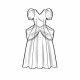 Børne kostume Snehvide kjole Simplicity snitmønster 9168