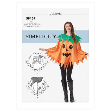 Voksen kostume Halloween slag Simplicity snitmønster 9169 Os