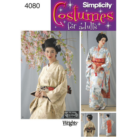 Gisha voksen kostume Simplicity snitmønster 4080