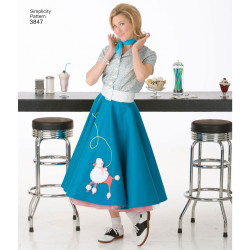 Servitrice voksen kostume Simplicity Snitmønster 3847