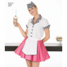 Servitrice voksen kostume Simplicity Snitmønster 3847