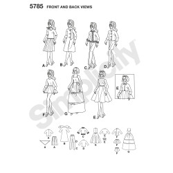 Barbietøj Snitmønster 5785