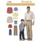 Skjorte og bukser far og søn Simplicity snitmønster 4760