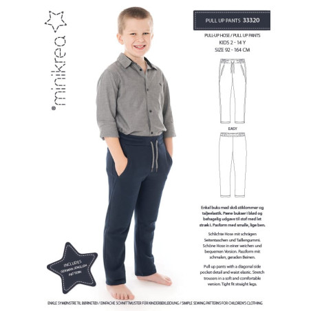 Pull up pants Minikrea snitmønster 33320