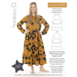 Kjole m/flæser Minikrea snitmønster 70055
