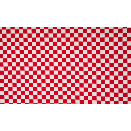 Jersey med tern rød/hvid 1cm E-224