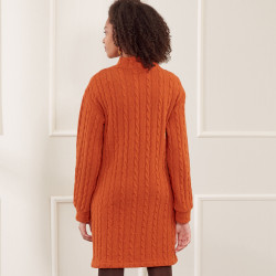 Kjole m/høj krave New look snitmønster 6683