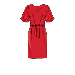 Kjole m/bælte  New look snitmønster 6679