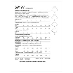 Pige poncho og slag  Simplicity snitmønster 9197