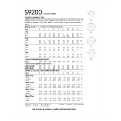 Tunika pigetøj  Simplicity snitmønster 9200