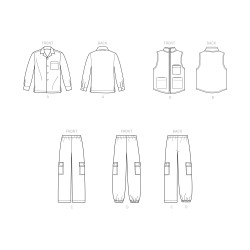 Skjorte vest og bukser  Simplicity snitmønster 9201